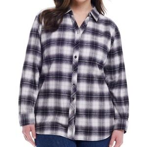 Women's Plaid Button Down Shirt